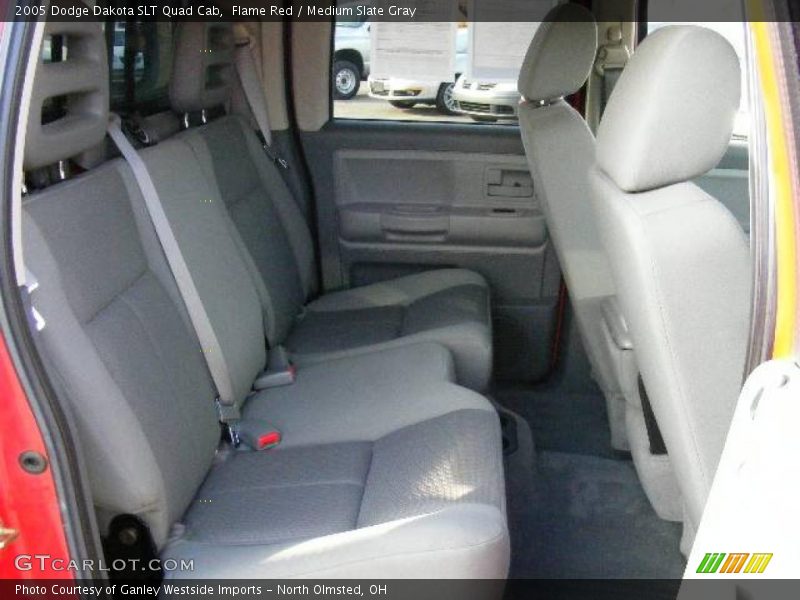 Flame Red / Medium Slate Gray 2005 Dodge Dakota SLT Quad Cab