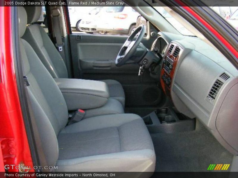 Flame Red / Medium Slate Gray 2005 Dodge Dakota SLT Quad Cab