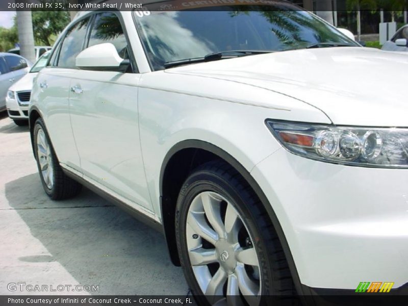 Ivory White Pearl / Wheat 2008 Infiniti FX 35