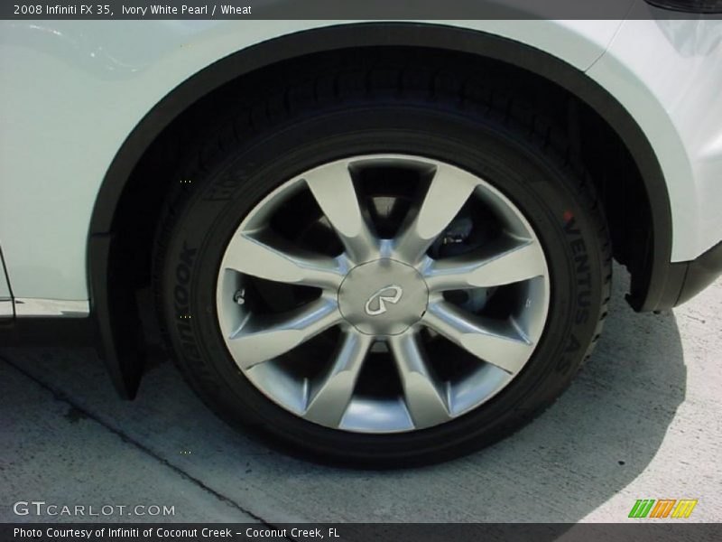 Ivory White Pearl / Wheat 2008 Infiniti FX 35