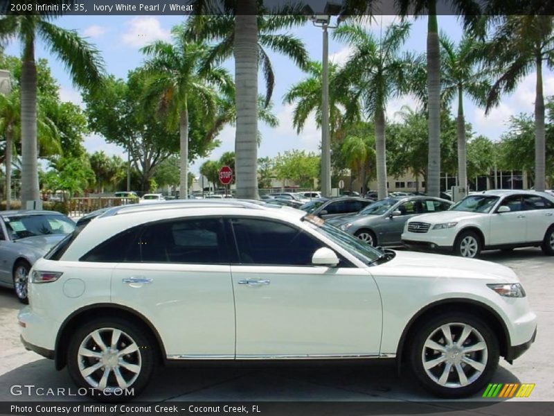 Ivory White Pearl / Wheat 2008 Infiniti FX 35