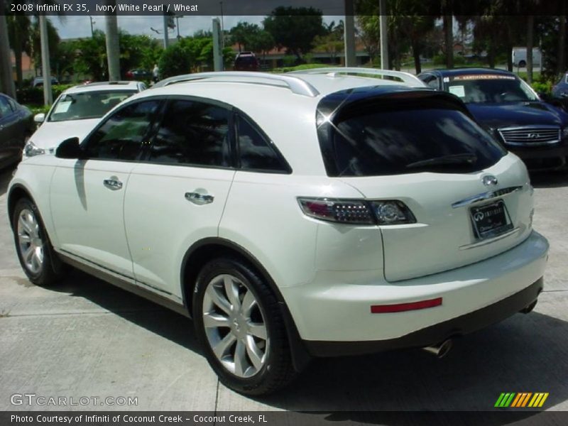 Ivory White Pearl / Wheat 2008 Infiniti FX 35