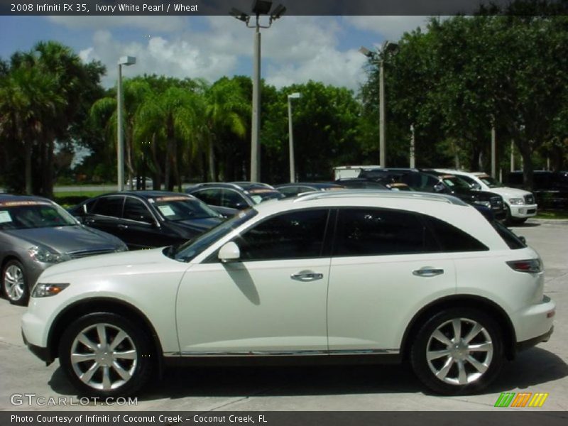 Ivory White Pearl / Wheat 2008 Infiniti FX 35