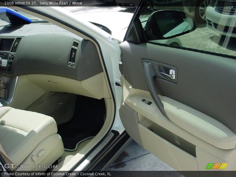 Ivory White Pearl / Wheat 2008 Infiniti FX 35