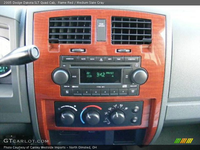 Flame Red / Medium Slate Gray 2005 Dodge Dakota SLT Quad Cab