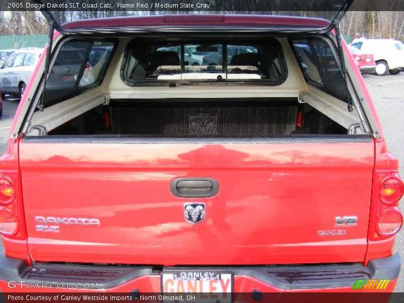 Flame Red / Medium Slate Gray 2005 Dodge Dakota SLT Quad Cab