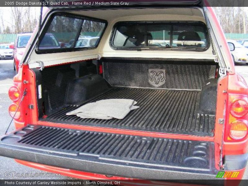 Flame Red / Medium Slate Gray 2005 Dodge Dakota SLT Quad Cab