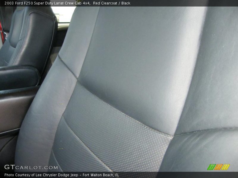 Red Clearcoat / Black 2003 Ford F250 Super Duty Lariat Crew Cab 4x4