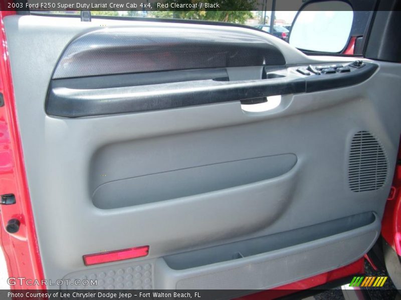 Red Clearcoat / Black 2003 Ford F250 Super Duty Lariat Crew Cab 4x4