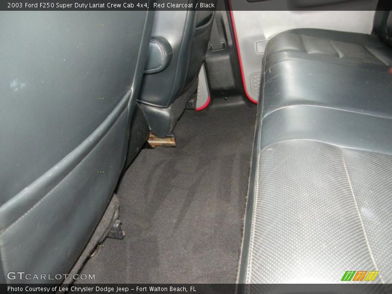 Red Clearcoat / Black 2003 Ford F250 Super Duty Lariat Crew Cab 4x4