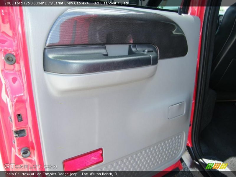 Red Clearcoat / Black 2003 Ford F250 Super Duty Lariat Crew Cab 4x4