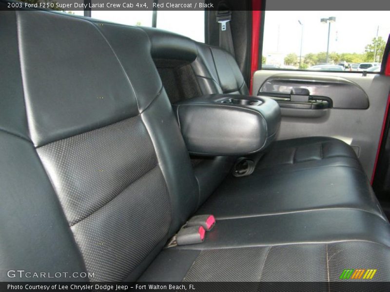 Red Clearcoat / Black 2003 Ford F250 Super Duty Lariat Crew Cab 4x4