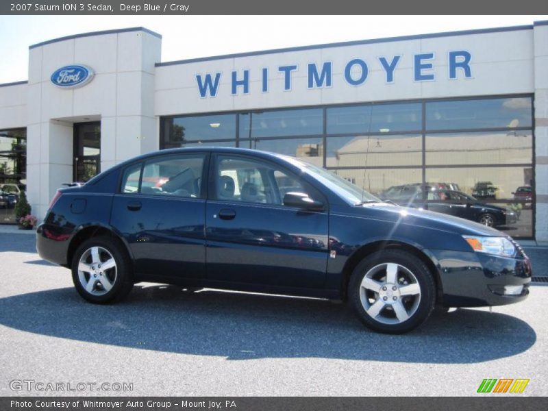 Deep Blue / Gray 2007 Saturn ION 3 Sedan