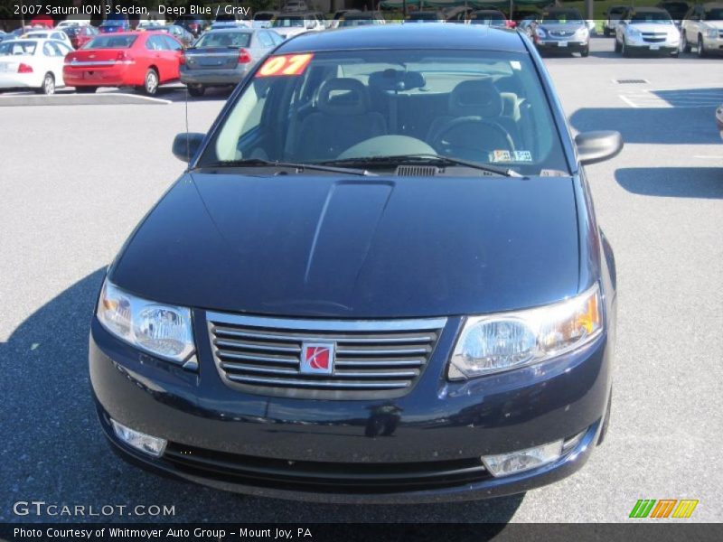 Deep Blue / Gray 2007 Saturn ION 3 Sedan