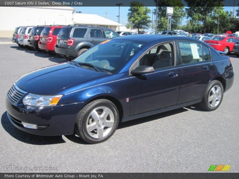 Deep Blue / Gray 2007 Saturn ION 3 Sedan