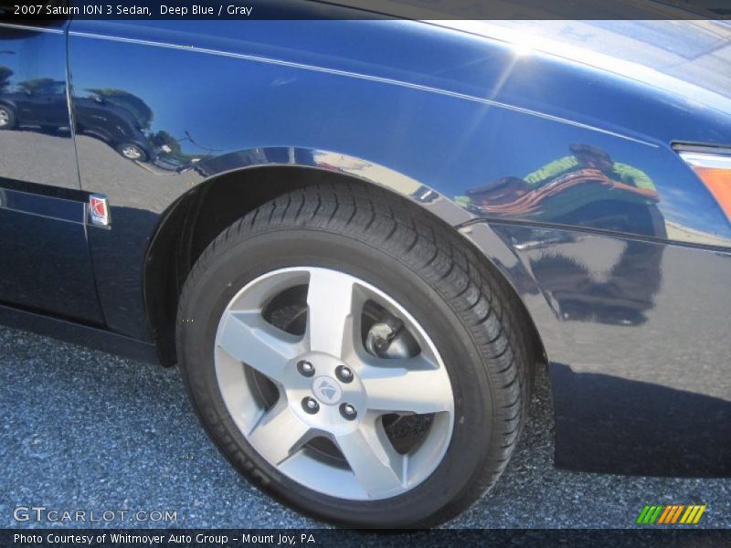 Deep Blue / Gray 2007 Saturn ION 3 Sedan