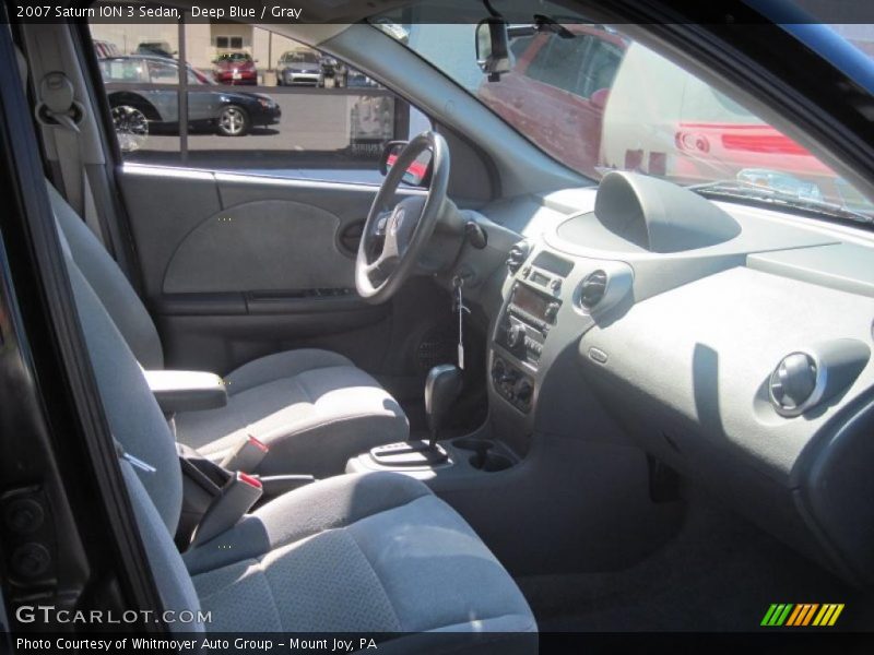 Deep Blue / Gray 2007 Saturn ION 3 Sedan