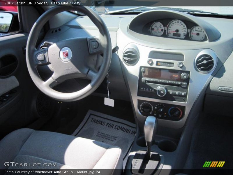 Deep Blue / Gray 2007 Saturn ION 3 Sedan