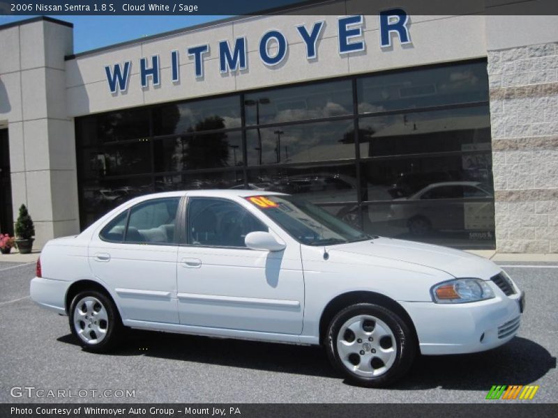 Cloud White / Sage 2006 Nissan Sentra 1.8 S