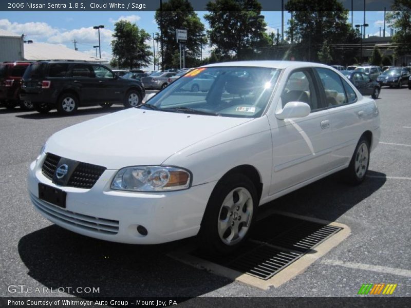 Cloud White / Sage 2006 Nissan Sentra 1.8 S