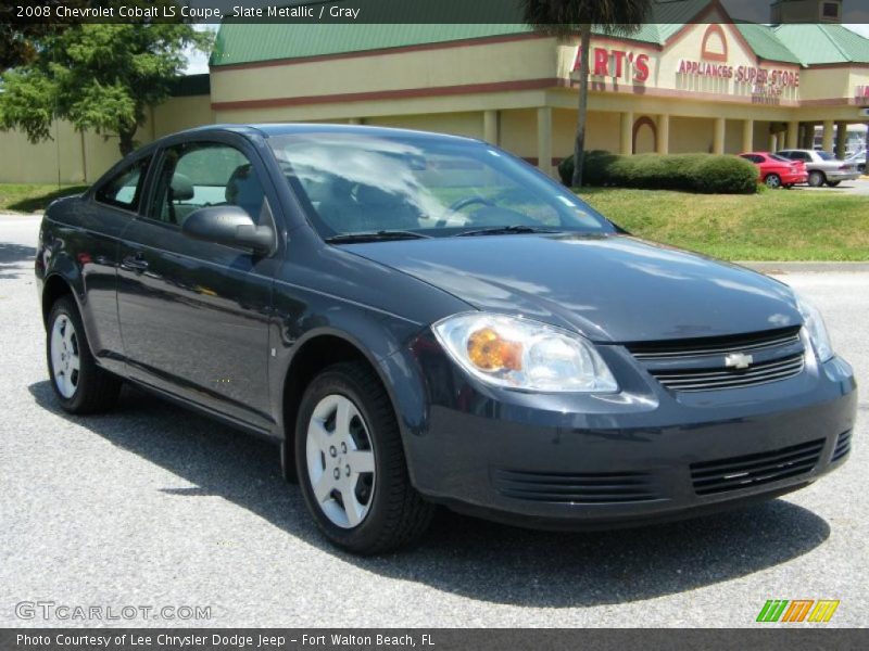 Slate Metallic / Gray 2008 Chevrolet Cobalt LS Coupe