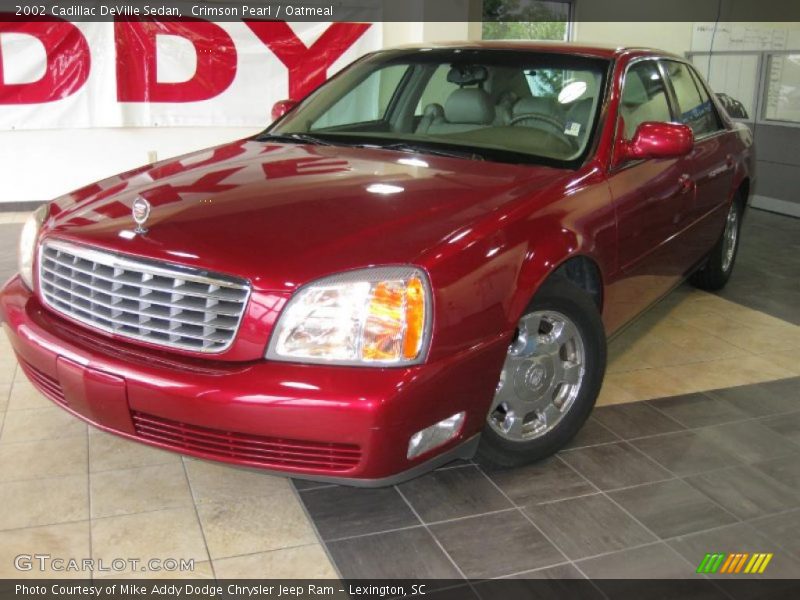 Crimson Pearl / Oatmeal 2002 Cadillac DeVille Sedan