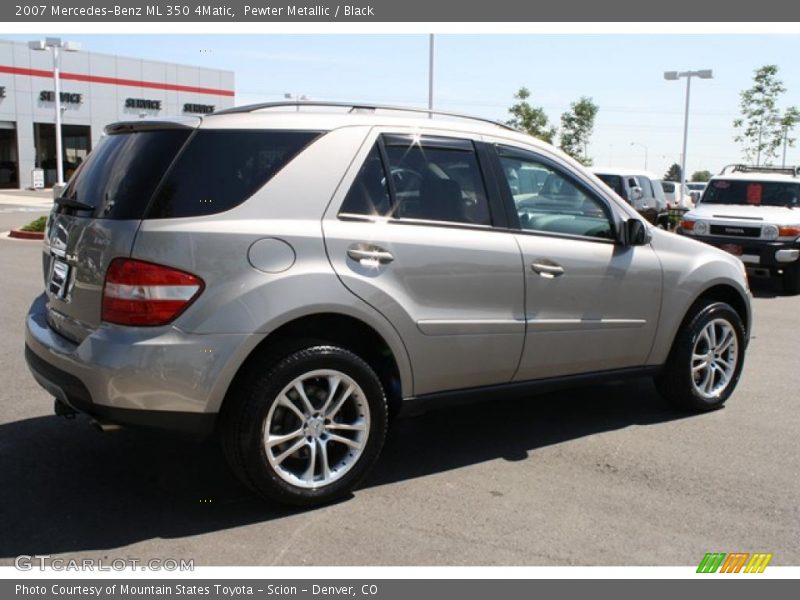Pewter Metallic / Black 2007 Mercedes-Benz ML 350 4Matic