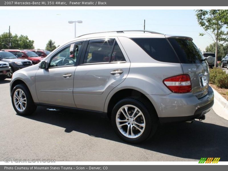 Pewter Metallic / Black 2007 Mercedes-Benz ML 350 4Matic