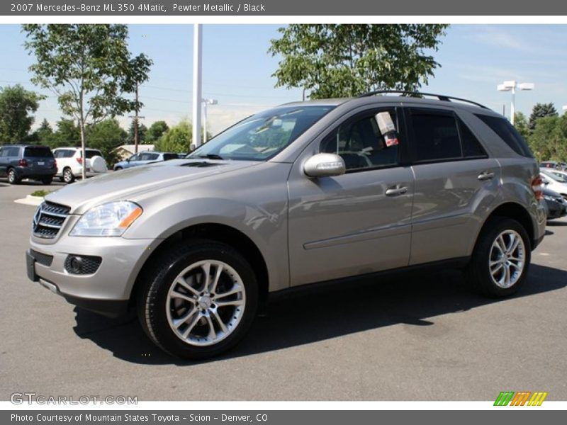 Pewter Metallic / Black 2007 Mercedes-Benz ML 350 4Matic