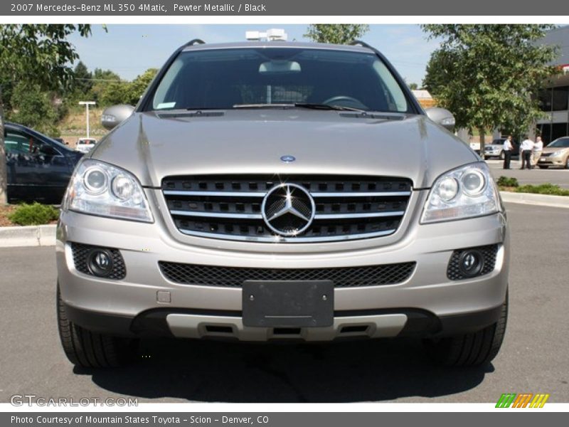 Pewter Metallic / Black 2007 Mercedes-Benz ML 350 4Matic