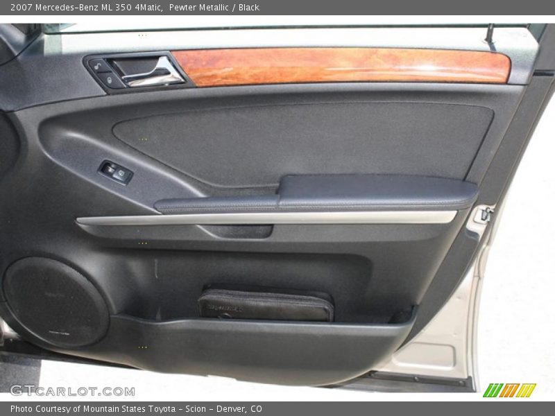Pewter Metallic / Black 2007 Mercedes-Benz ML 350 4Matic