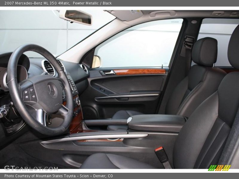 Pewter Metallic / Black 2007 Mercedes-Benz ML 350 4Matic