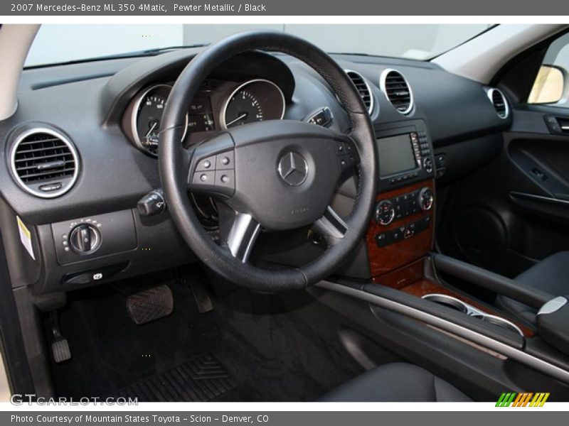 Pewter Metallic / Black 2007 Mercedes-Benz ML 350 4Matic