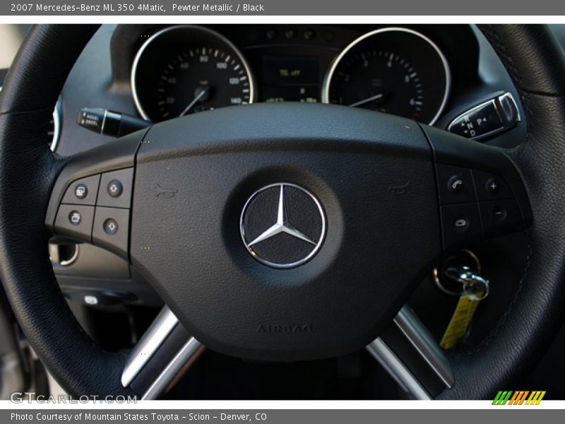 Pewter Metallic / Black 2007 Mercedes-Benz ML 350 4Matic