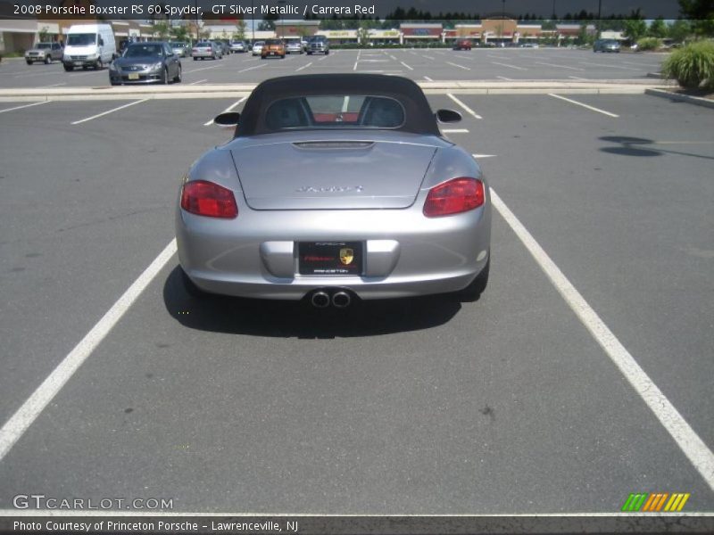GT Silver Metallic / Carrera Red 2008 Porsche Boxster RS 60 Spyder