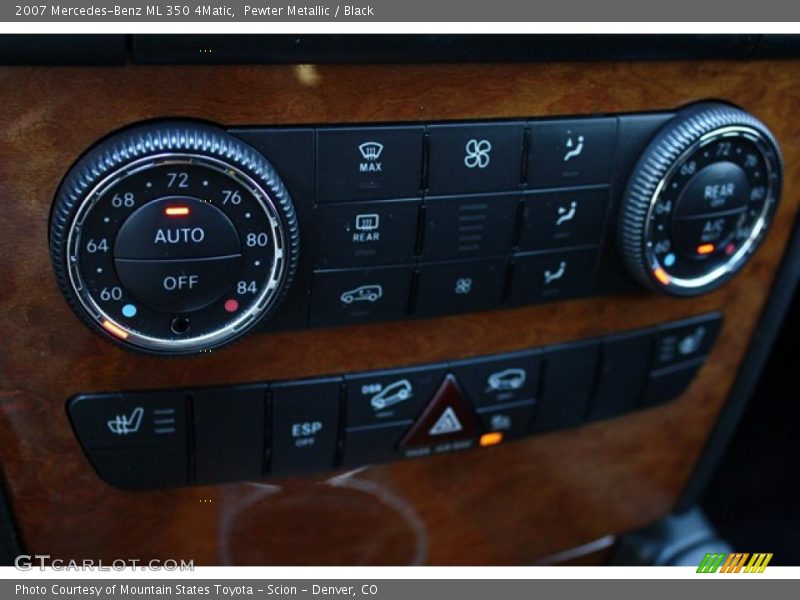 Pewter Metallic / Black 2007 Mercedes-Benz ML 350 4Matic