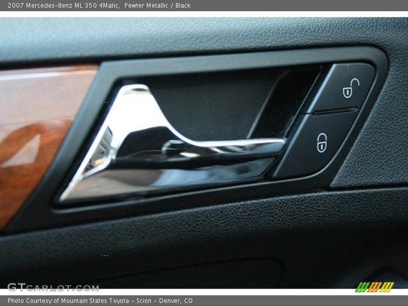 Pewter Metallic / Black 2007 Mercedes-Benz ML 350 4Matic