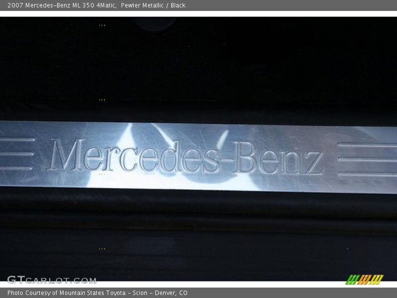 Pewter Metallic / Black 2007 Mercedes-Benz ML 350 4Matic