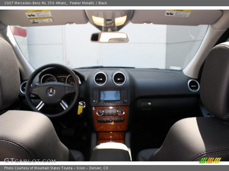 Pewter Metallic / Black 2007 Mercedes-Benz ML 350 4Matic