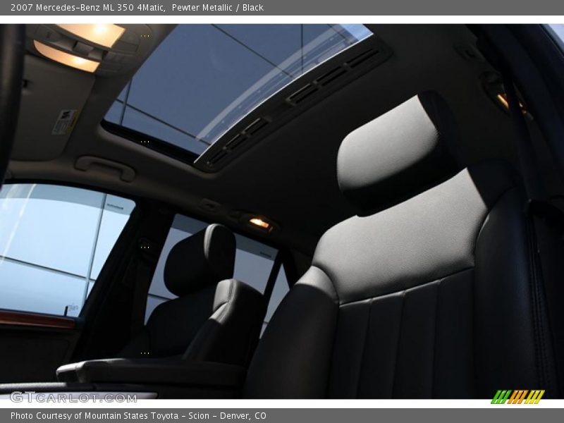 Pewter Metallic / Black 2007 Mercedes-Benz ML 350 4Matic