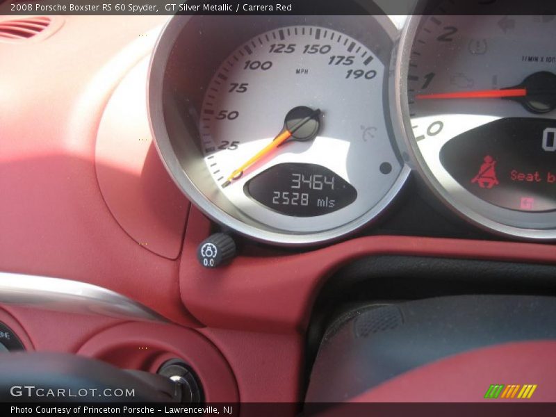 GT Silver Metallic / Carrera Red 2008 Porsche Boxster RS 60 Spyder