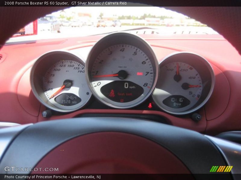 GT Silver Metallic / Carrera Red 2008 Porsche Boxster RS 60 Spyder