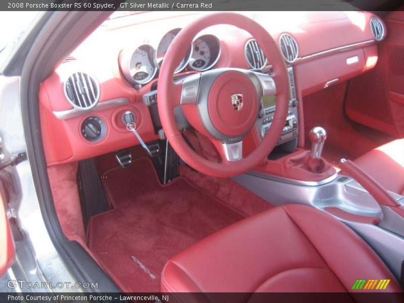 GT Silver Metallic / Carrera Red 2008 Porsche Boxster RS 60 Spyder