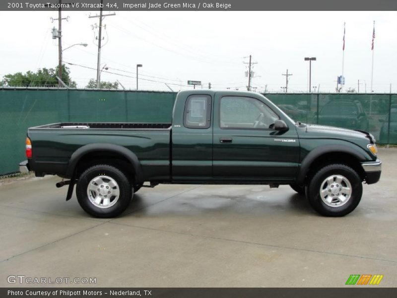Imperial Jade Green Mica / Oak Beige 2001 Toyota Tacoma V6 Xtracab 4x4