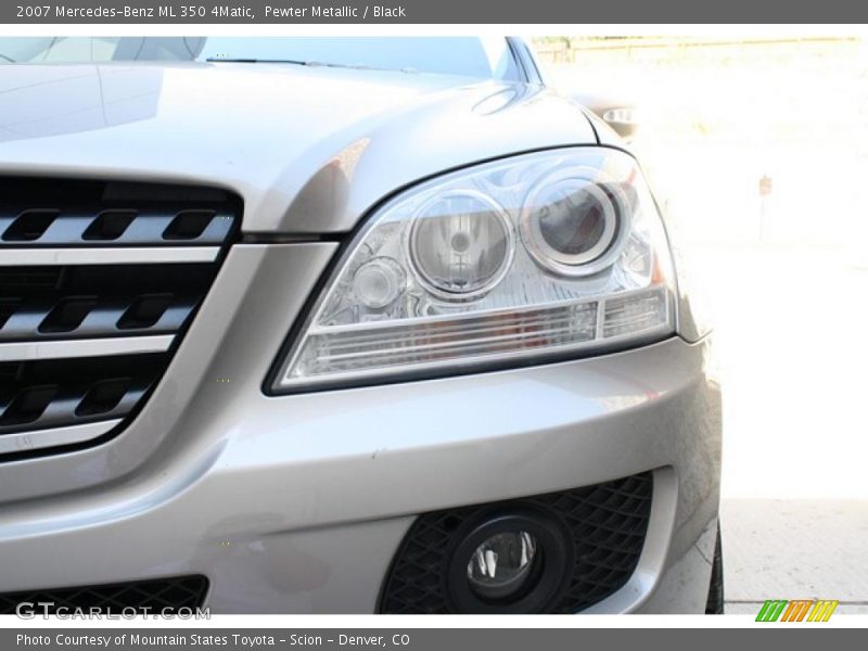 Pewter Metallic / Black 2007 Mercedes-Benz ML 350 4Matic