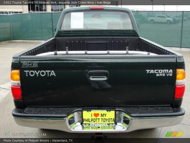 Imperial Jade Green Mica / Oak Beige 2001 Toyota Tacoma V6 Xtracab 4x4