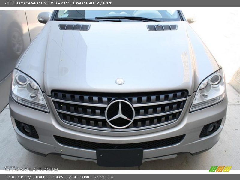 Pewter Metallic / Black 2007 Mercedes-Benz ML 350 4Matic