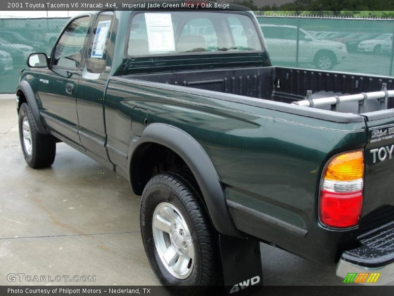 Imperial Jade Green Mica / Oak Beige 2001 Toyota Tacoma V6 Xtracab 4x4