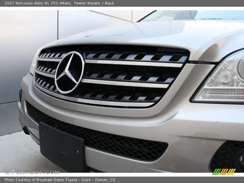 Pewter Metallic / Black 2007 Mercedes-Benz ML 350 4Matic