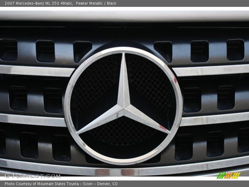 Pewter Metallic / Black 2007 Mercedes-Benz ML 350 4Matic
